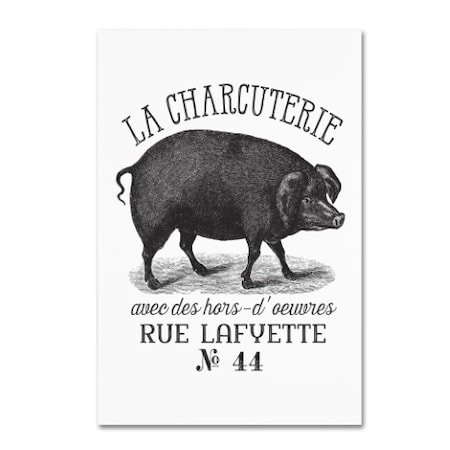 Marcee Duggar 'French Pig' Canvas Art,12x19